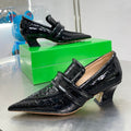 BOTTEGA VENETA HIGH PUMP 35 MM IN BLACK PATENT CALFSKIN