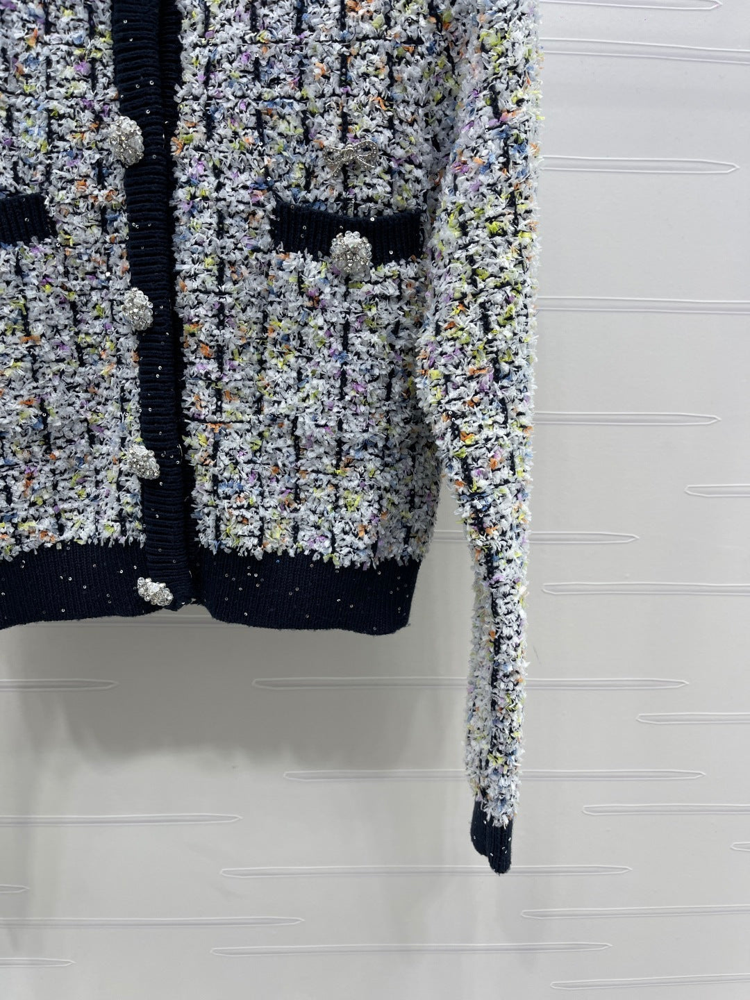 CHANEL 26S FLORAL KNIT CARDIGAN 735