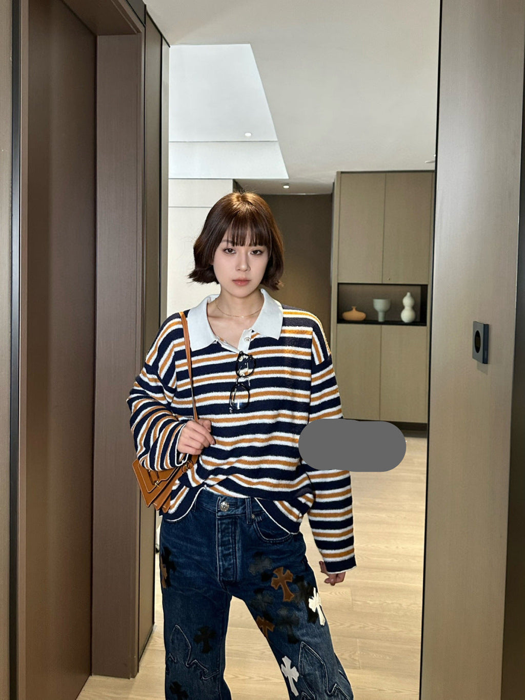 CHANEL 25S KNIT STRIPED POLO 588