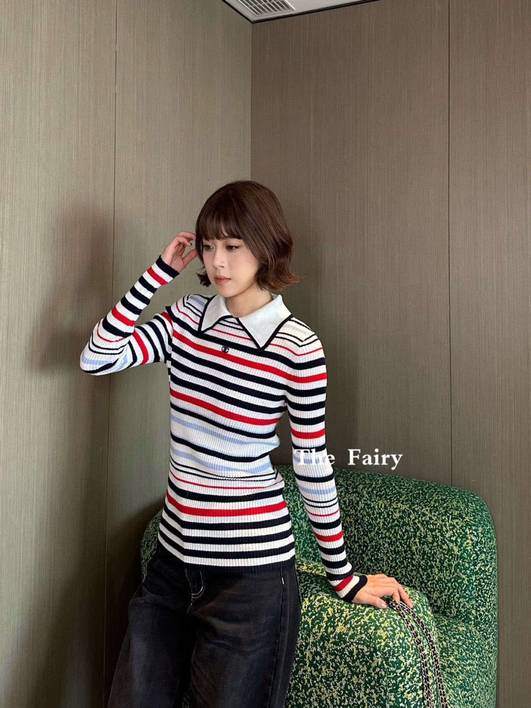 CHANEL 25S COLLARED SWEATER 578