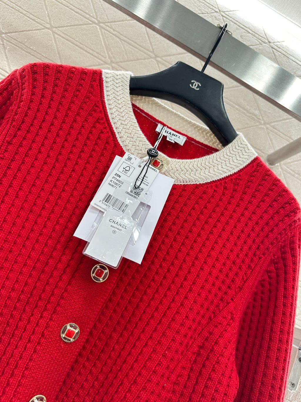 CHANEL 25S KNITTED CARDIGAN 643