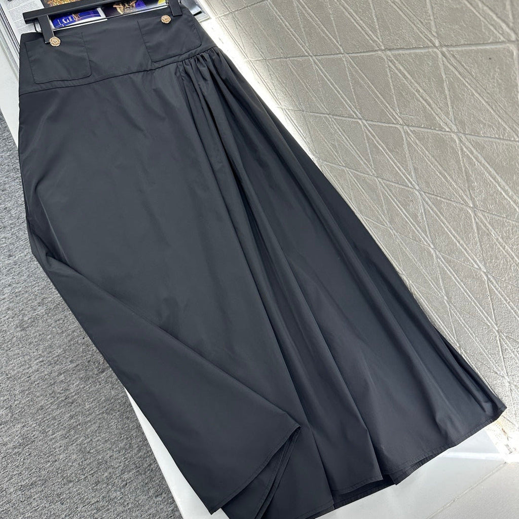 CHANEL 25S LONG PLEATED SKIRT 615