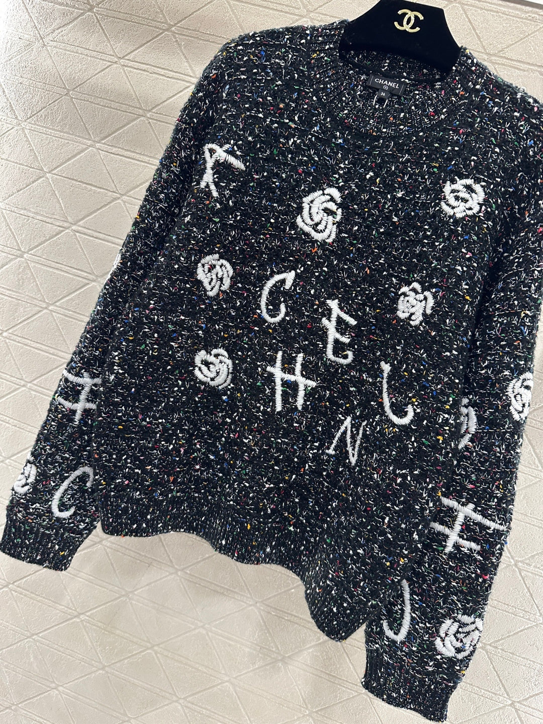 CHANEL 26S CASHMERE BLEND KNIT SWEATER 731