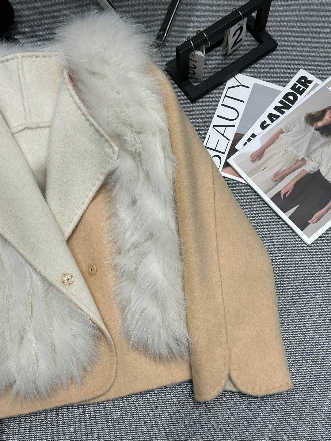 CHANEL 25S REVERSIBLE FOX FUR JACKET 591