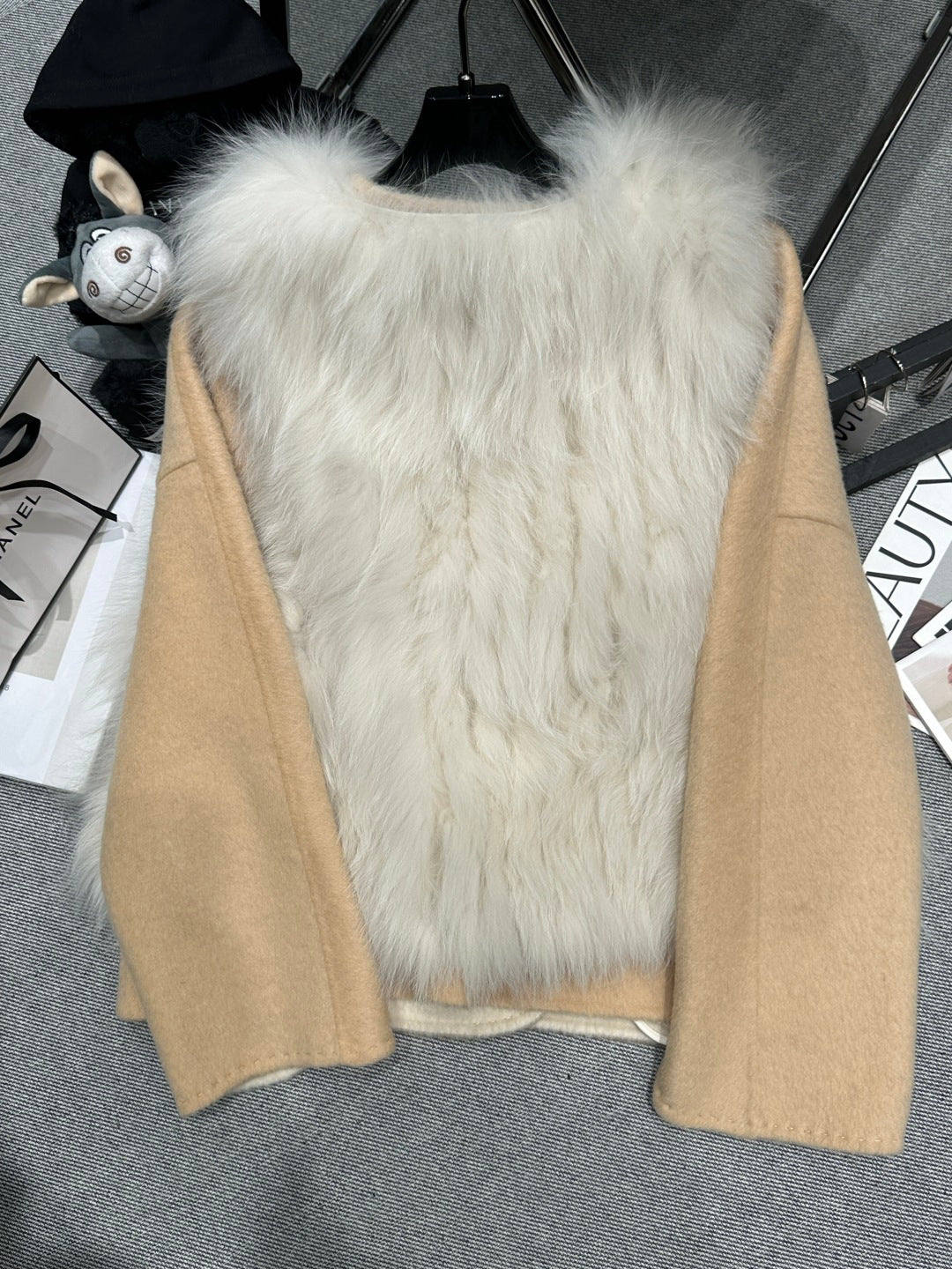 CHANEL 25S REVERSIBLE FOX FUR JACKET 591