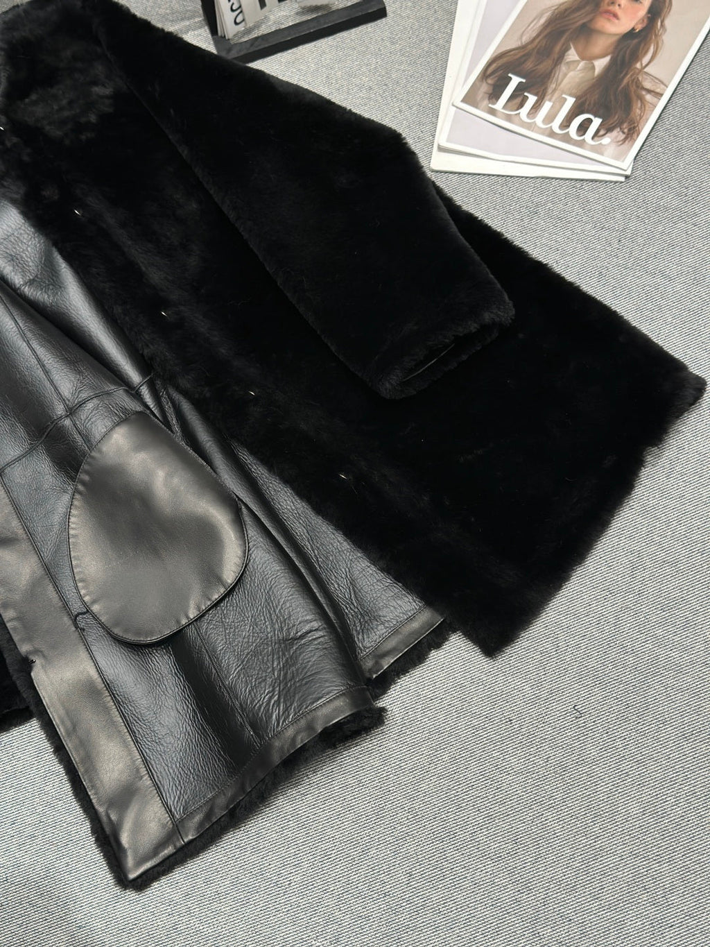 CHANEL 25S SHEEP FUR COAT 505