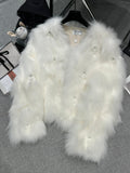 CHANEL 25S FOX FUR JACKET 593