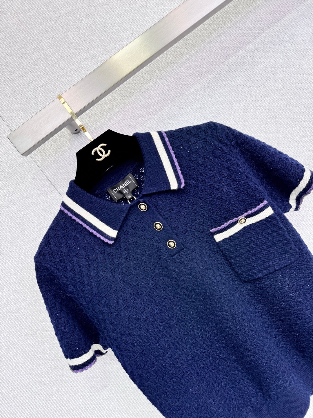 CHANEL 25S KNIT POLO SHIRT 581