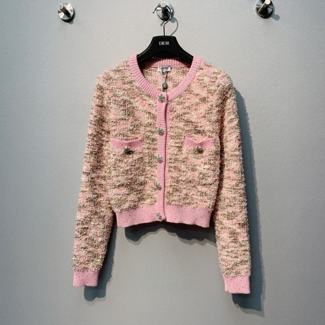 CHANEL 26S CREW NECK CARDIGAN 802