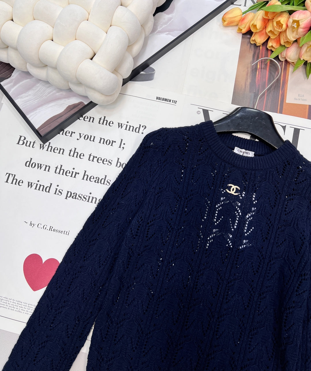 CHANEL 25S LONG-SLEEVE SWEATER 443
