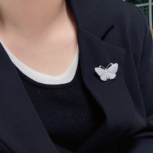 18K  Chanel Full Diamond Butterfly Brooch