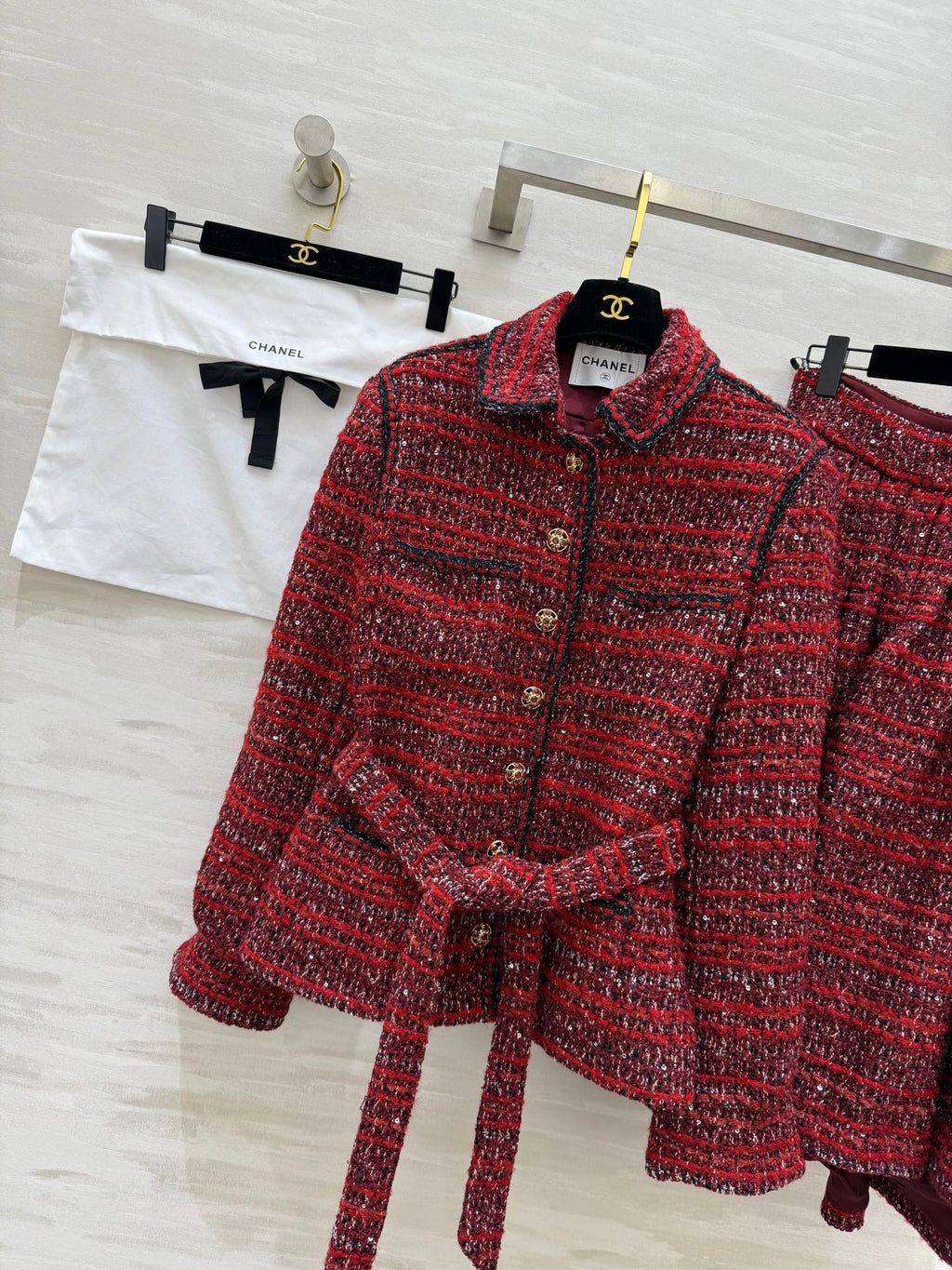 CHANEL 25S TWEED SUIT SET 633