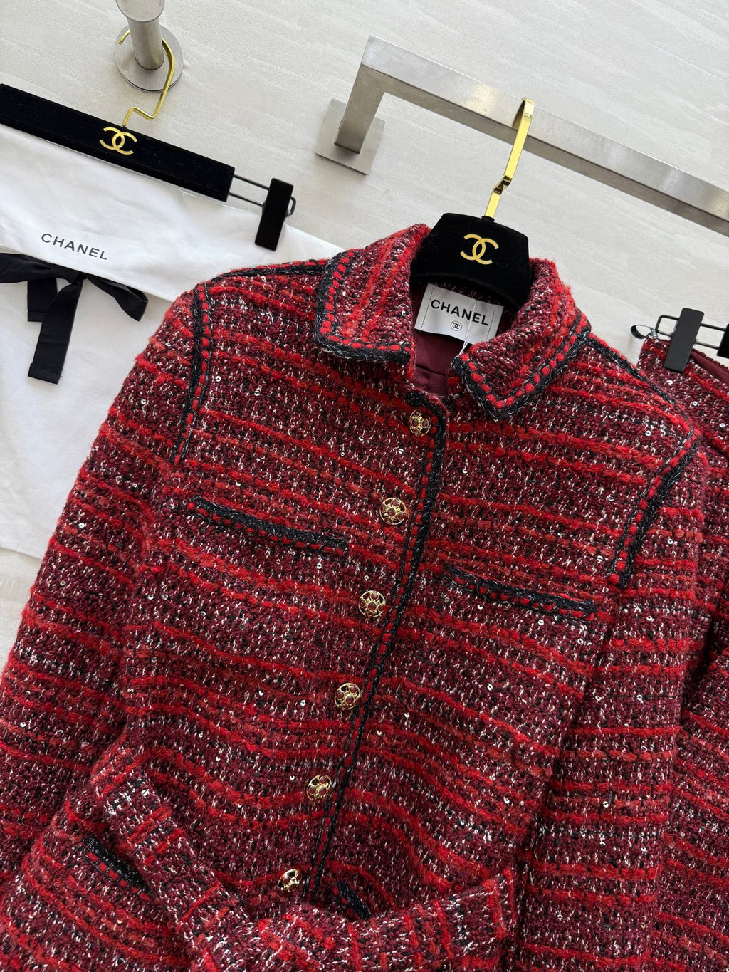 CHANEL 25S TWEED SUIT SET 633