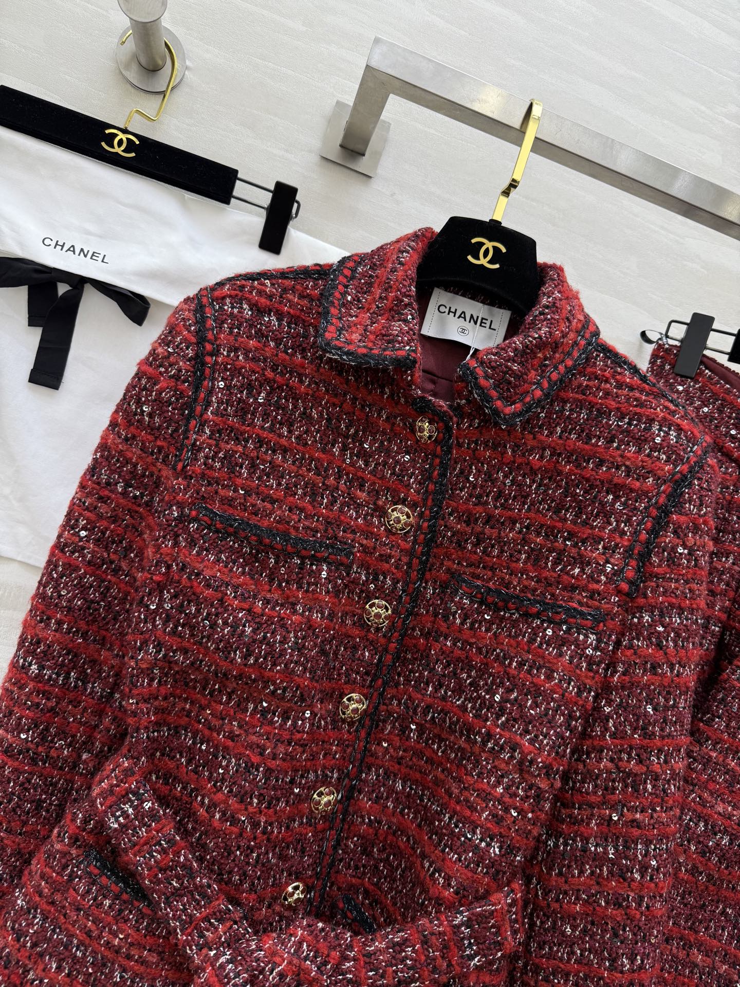CHANEL 25S TWEED SUIT SET 633
