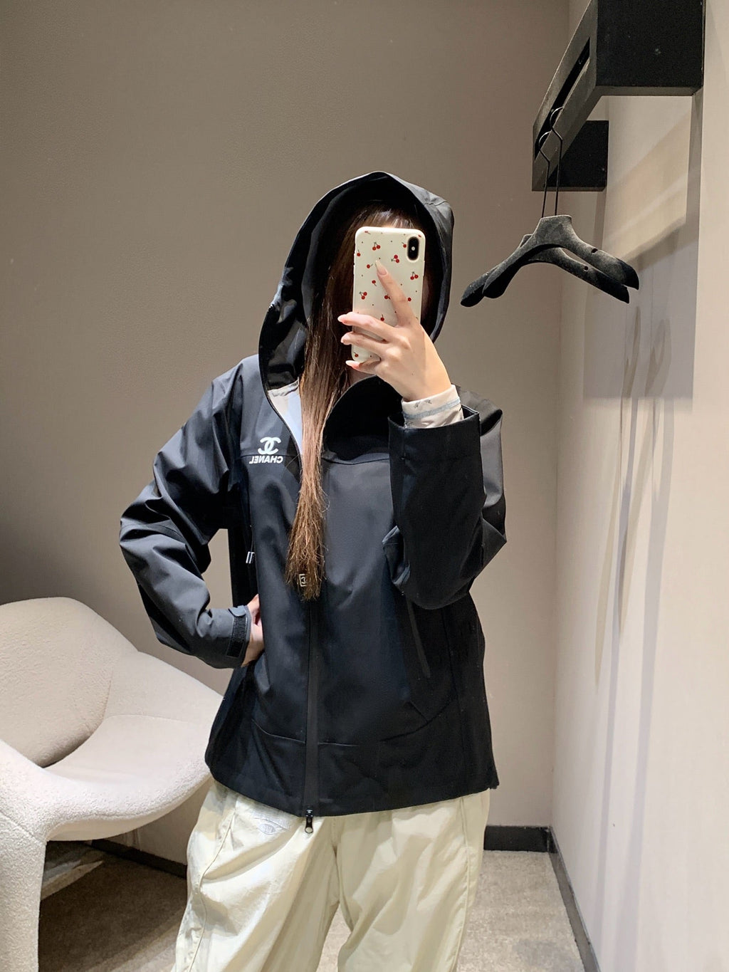 CHANEL 25S HOODED SPORTS JACKET 448