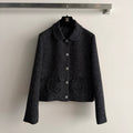 CHANEL 26S TWEED NOTCHED-COLLAR JACKET 718