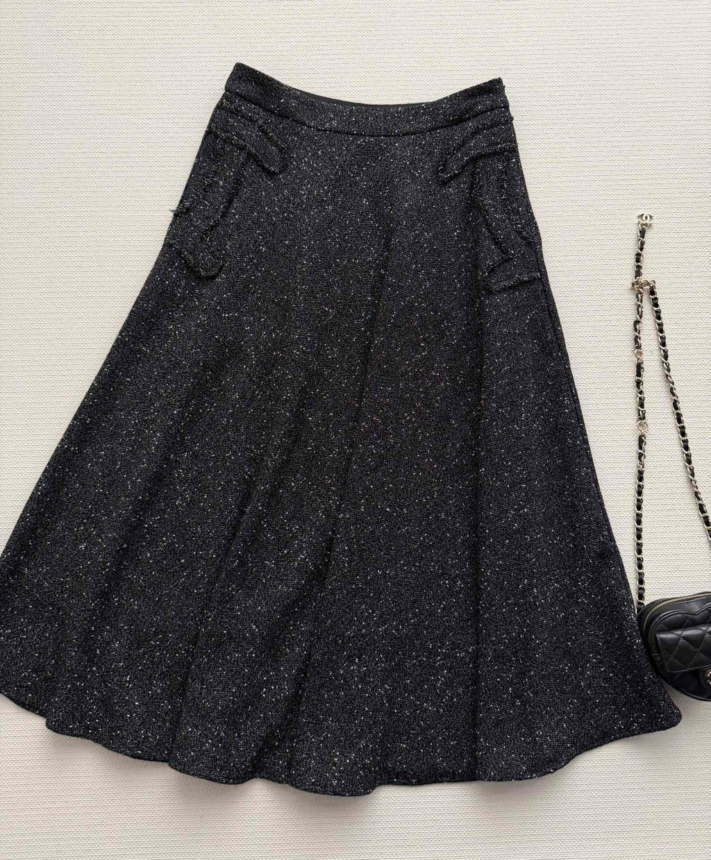 CHANEL 26S TWEED MIDI SKIRT 717