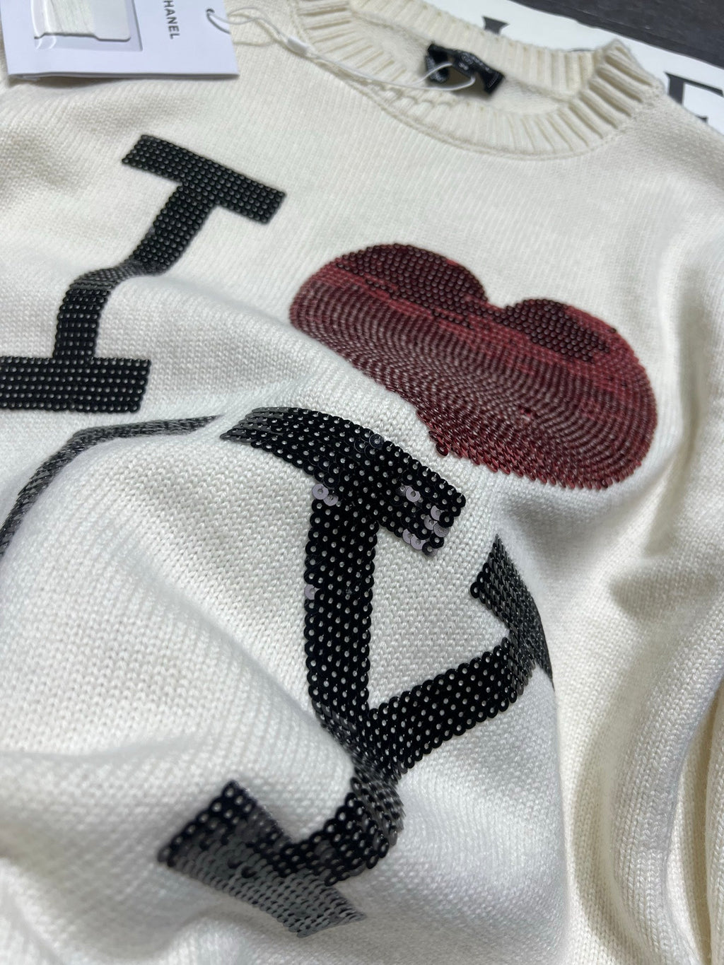CHANEL 26S BEADED SWEATER 695