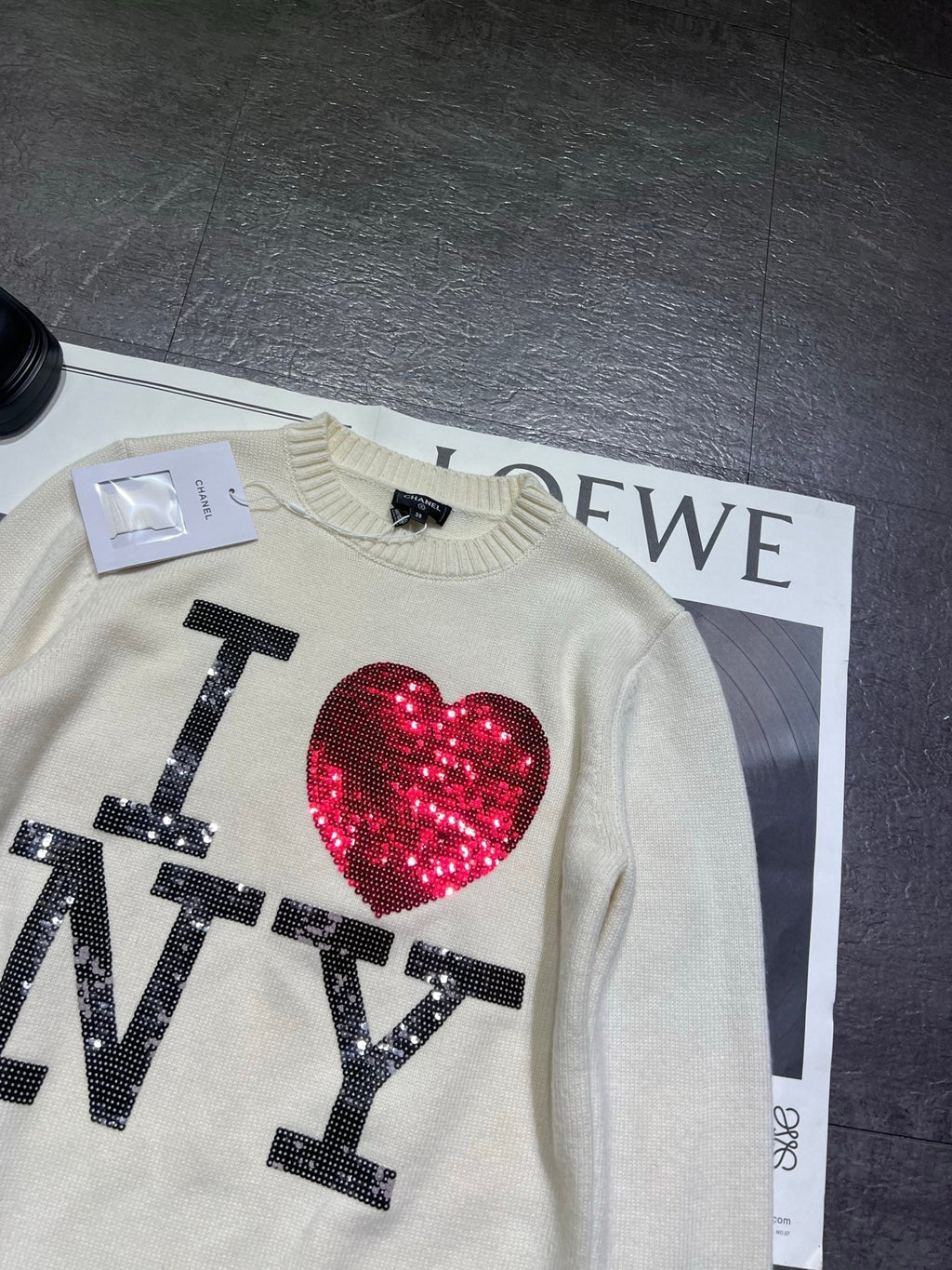 CHANEL 26S BEADED SWEATER 695