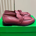 BOTTEGA VENETA ASTAIRE LOAFER IN BERRY RED CALFSKIN