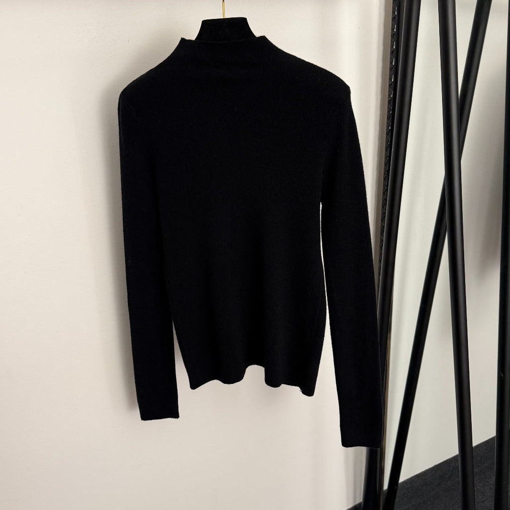 CHANEL 26S HIGH-NECK KNIT SWEATER 764