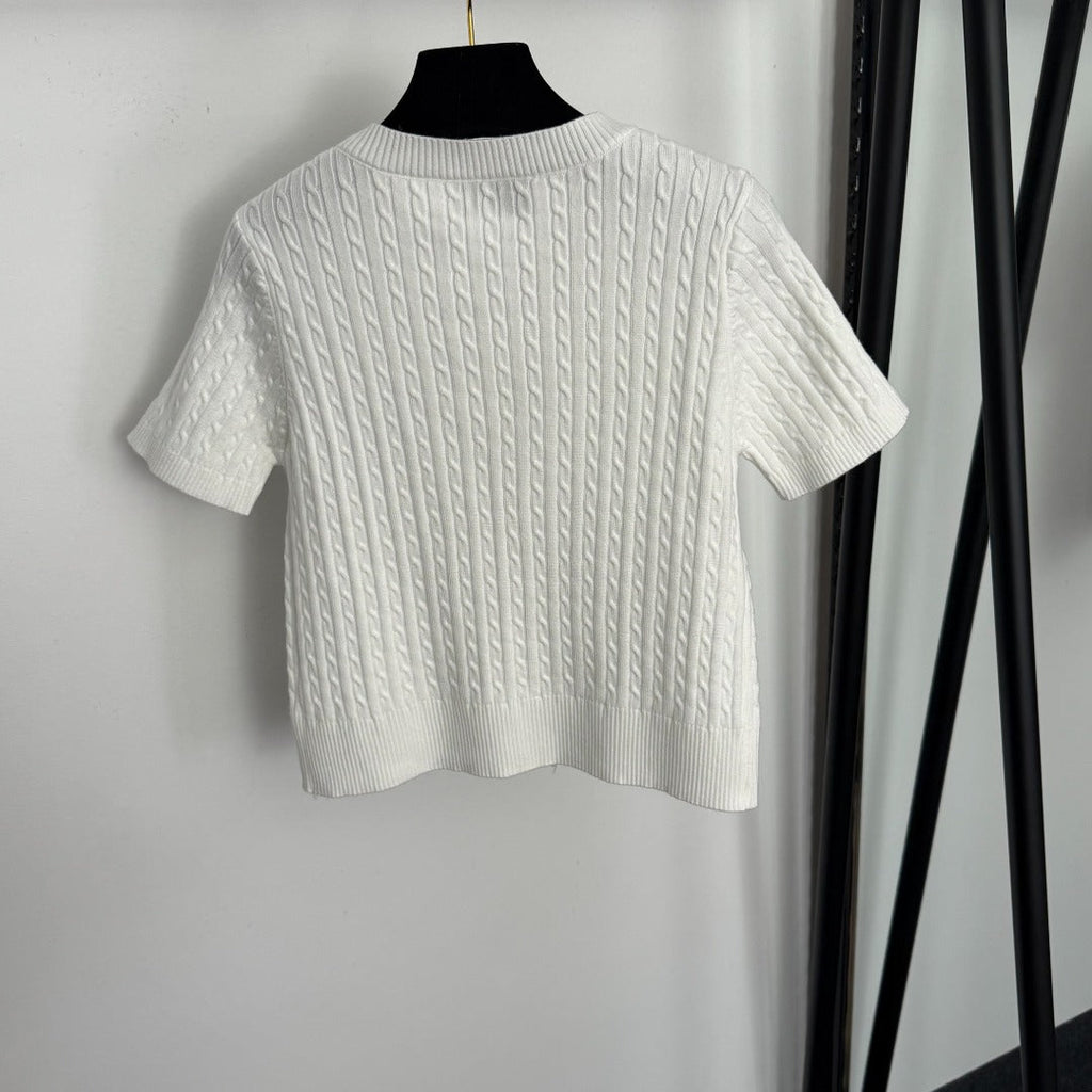 CHANEL 26S SHORT-SLEEVE CARDIGAN 688