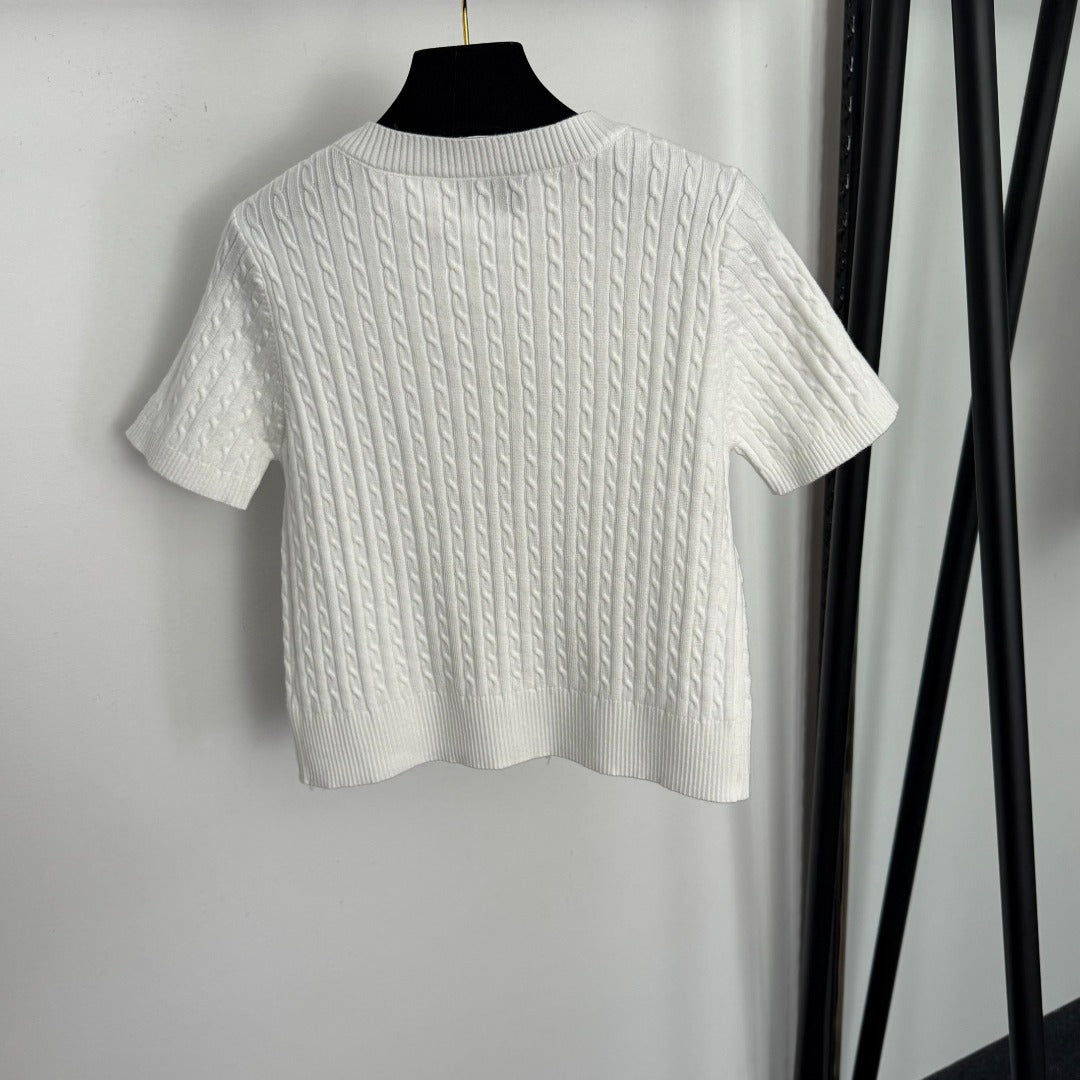 CHANEL 26S SHORT-SLEEVE CARDIGAN 688